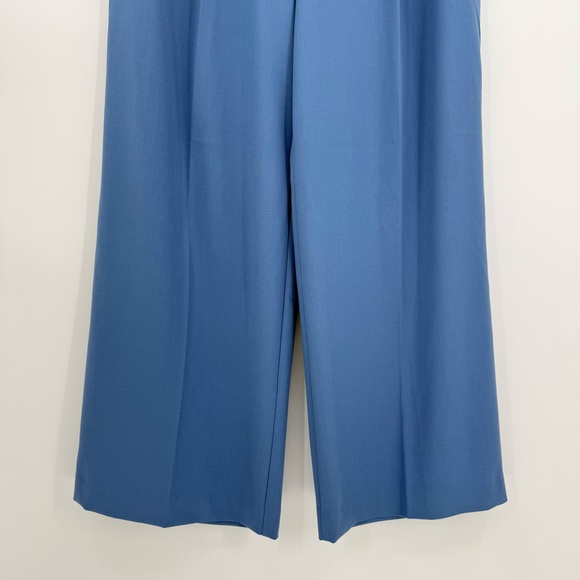Ann Taylor The Petite Modern Wide Leg Trouser in Cool Cascades 12 Petite NWT - Picture 10 of 15
